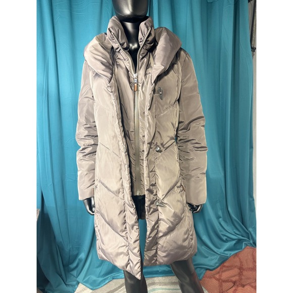 Lauren Ralph Lauren Jackets & Blazers - Lauren Ralph Lauren Womens Taupe Down Filled Puffer Toggle Parka Coat Large